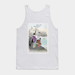 Admiring the Plum Blossom (1887–1896) print in high resolution by Ogata Gekko Tank Top